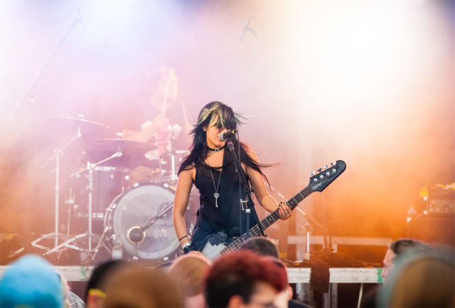 Konzert Foto Sängerin Bass - Fotograf Waldshut Tiengen